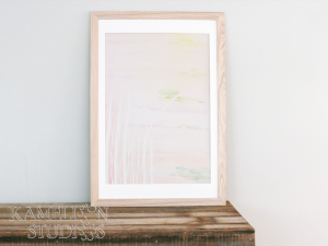 Pastel abstract watercolour art by Kamelion Studios