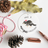 Tasmanian Devil illustration gift tag by Kamelion Studios