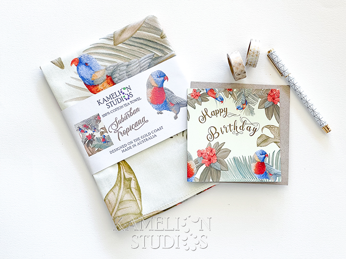 Lorikeet tea towel gift pack