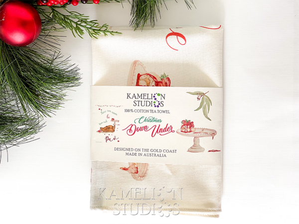 Christmas - Cotton Tea Towel - There can never be too much PAV