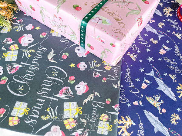Wrapping Paper - Set of three Christmas Designs - Image 3