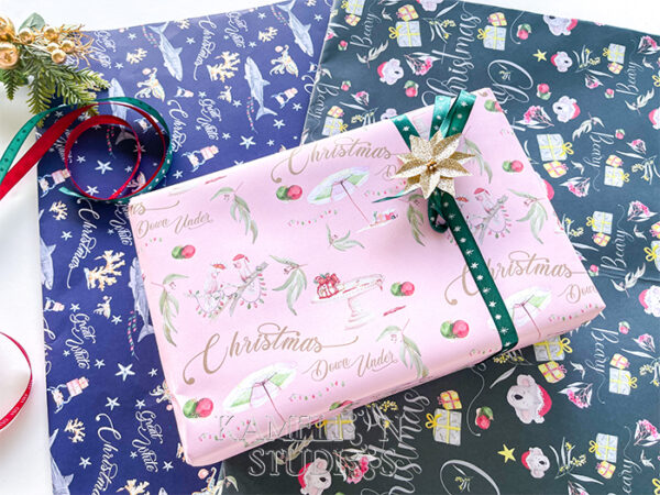 Wrapping Paper - Set of three Christmas Designs - Image 2