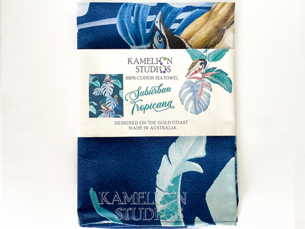 Suburban Tropicana - Honey Eater Tea Towel - Image 2