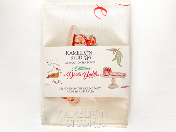Christmas - Cotton Tea Towel - There can never be too much PAV - Image 2