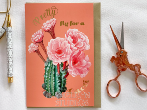 Pretty Fly for a Cacti greeting card