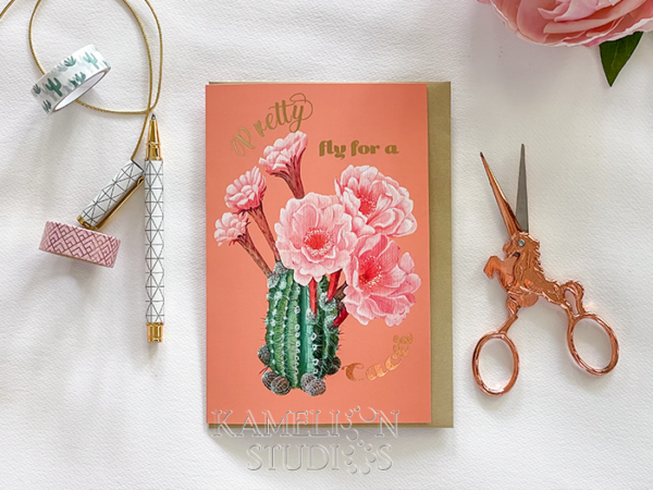 Cactus greeting card