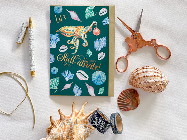 Sea Shell birthday Card