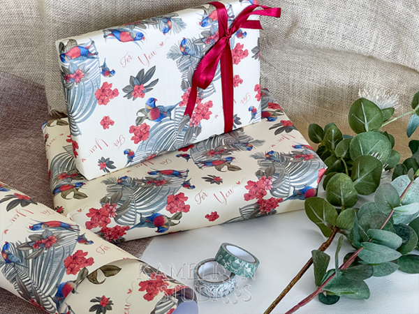 Lorikeet Gift Wrap by Kamelion Studios