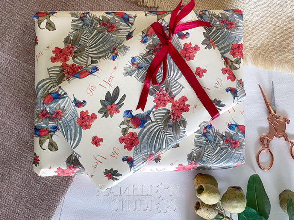 Wrapping Paper Sheet - Lorikeets - Image 3