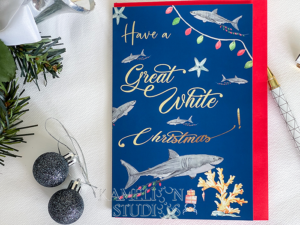 Have a Great White Christmas card by Kamelion Studios