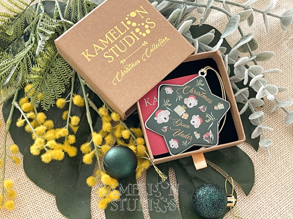 Keepsake Ornament - Koala Green Snowflake - Image 3