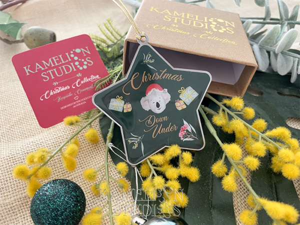 Keepsake Ornament - Koala Green Star