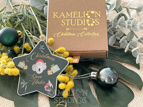 Keepsake Ornament - Koala Green Star - Image 2