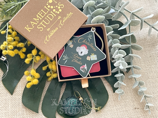 Keepsake Ornament - Koala Green Star - Image 3