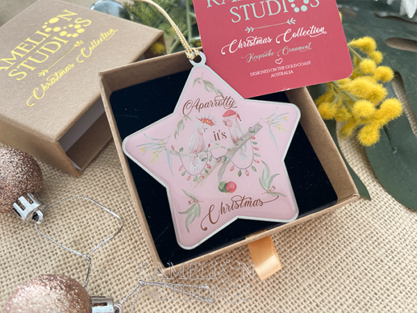Keepsake Ornament - Pavlova Pink Star - Image 2