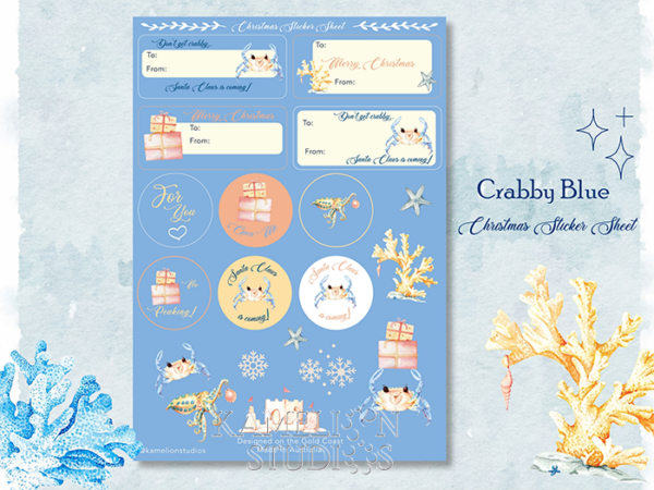 Christmas Stickers - Santa Claws