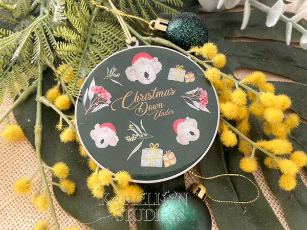 Keepsake Ornament – Koala Green Circle