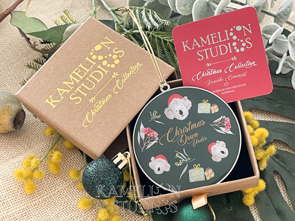 Keepsake Ornament – Koala Green Circle - Image 2