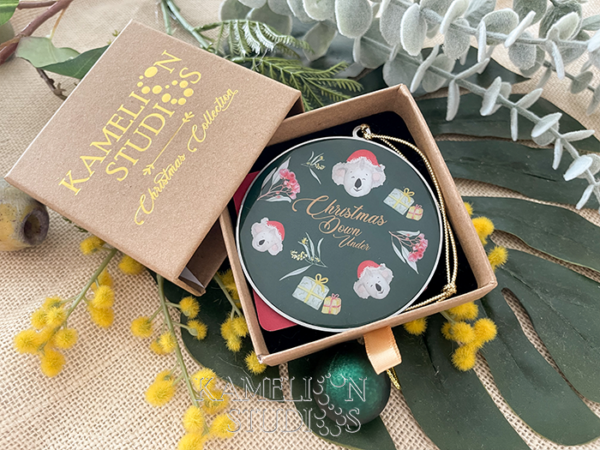 Keepsake Ornament – Koala Green Circle - Image 3